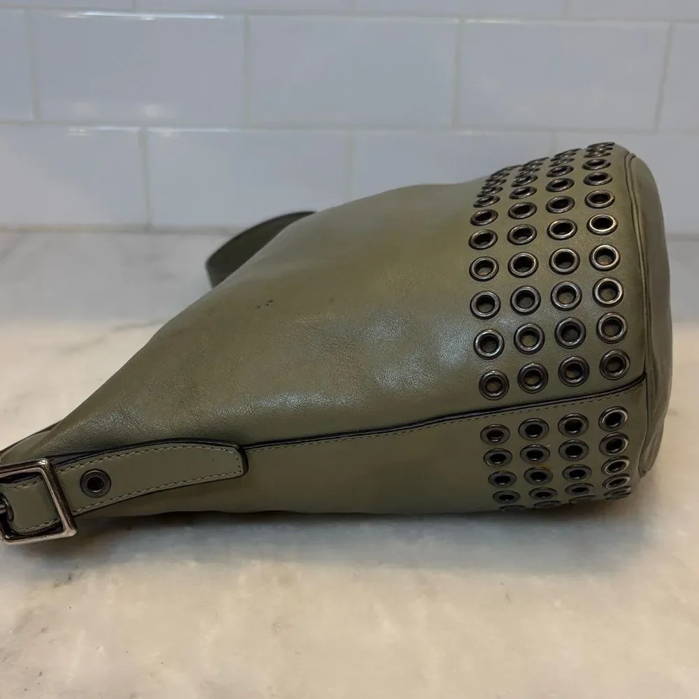 Coach Bag Purse Handbag Leather Bleecker Grommets Mini Duffel Bag Pocketbook